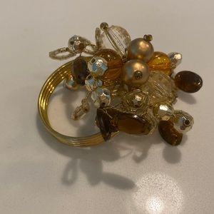 16 beautiful fall beaded Napkin Rings